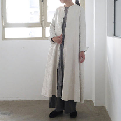 ［maku textiles］OKAMI 刺し子シルクコート