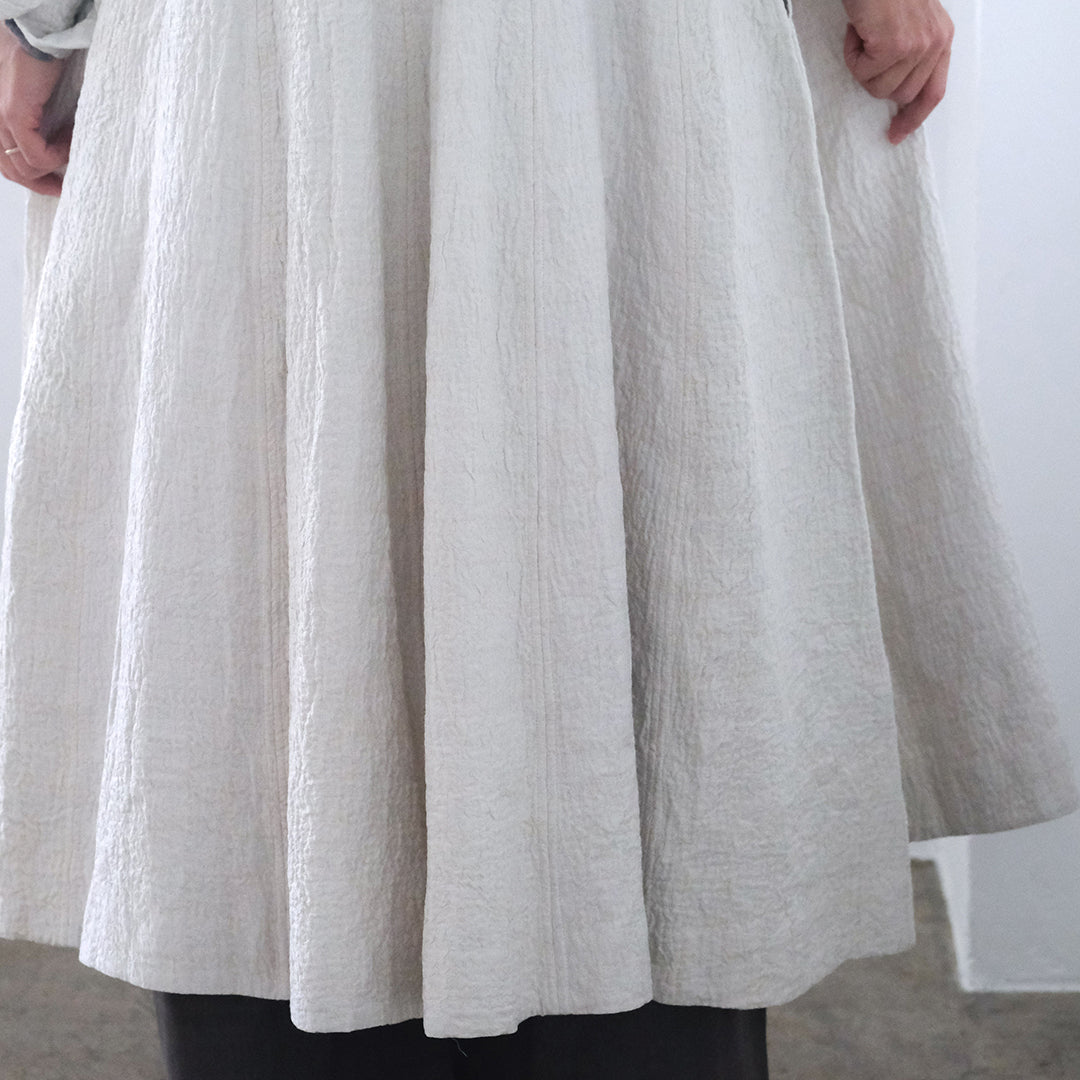 ［maku textiles］OKAMI 刺し子シルクコート