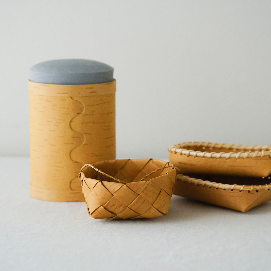 ［SUKOYA 迫田希久］シナハンドルのかご