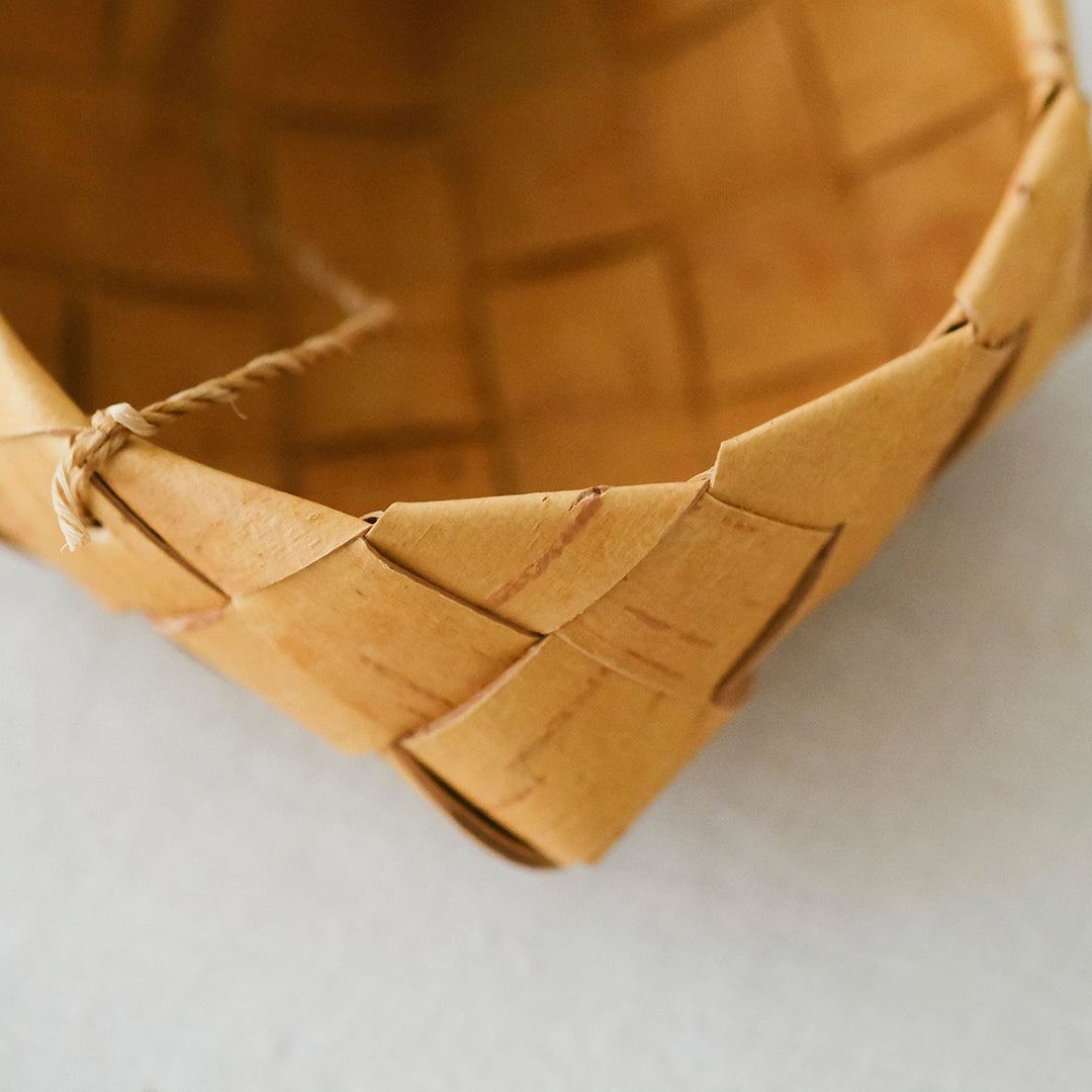 ［SUKOYA 迫田希久］シナハンドルのかご