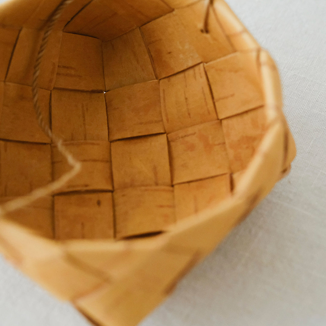 ［SUKOYA 迫田希久］シナハンドルのかご