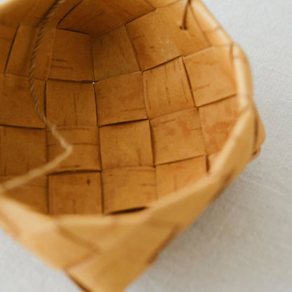 ［SUKOYA 迫田希久］シナハンドルのかご