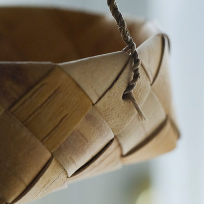 ［SUKOYA 迫田希久］シナハンドルのかご