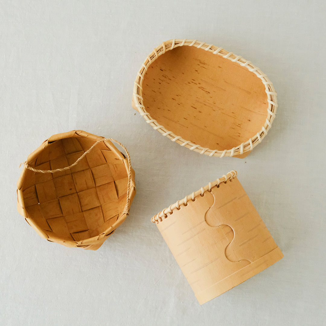 ［SUKOYA 迫田希久］シナハンドルのかご