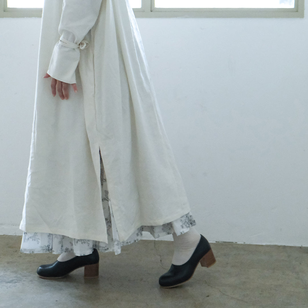 ［the last flower of the afternoon］月暈のprayer slit dress　