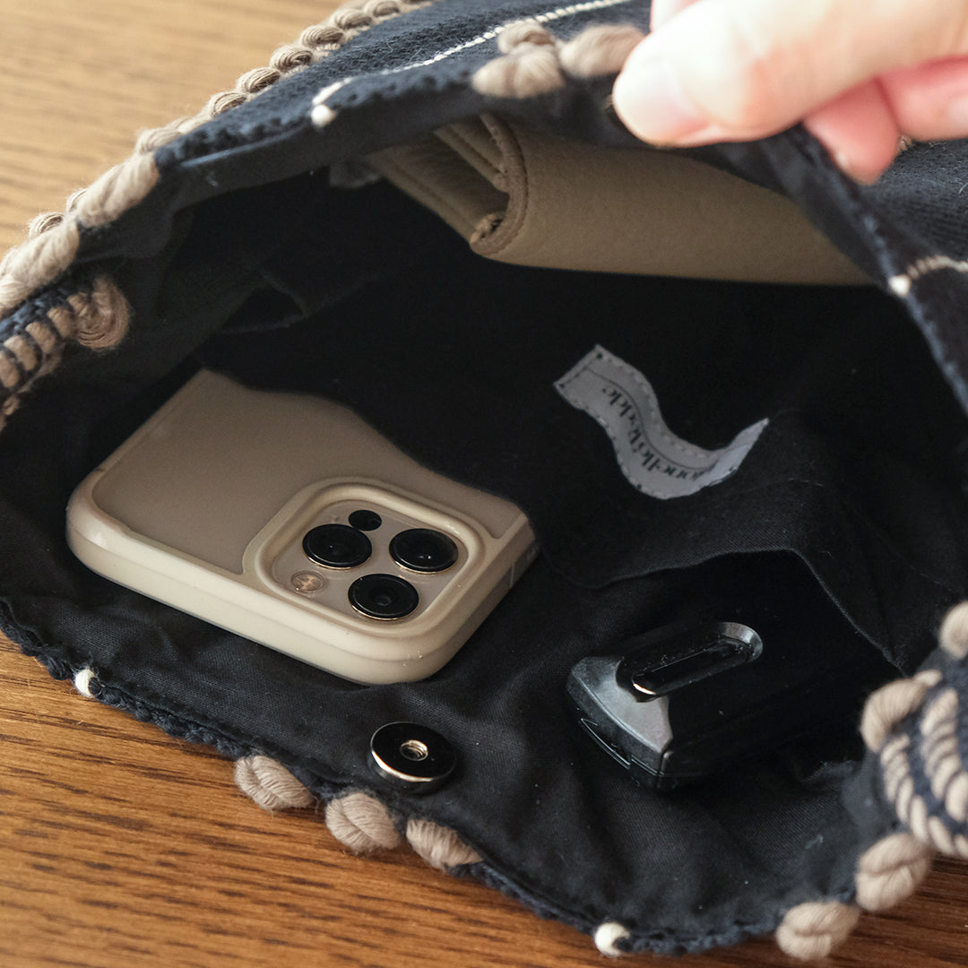 ［Antonello Tedde］MARIA PIA Righe doppie POUCH