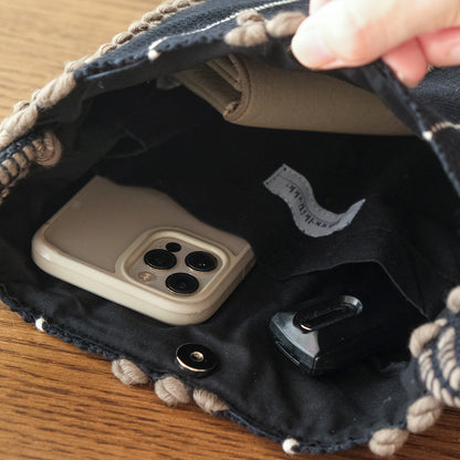 ［Antonello Tedde］MARIA PIA Righe doppie POUCH