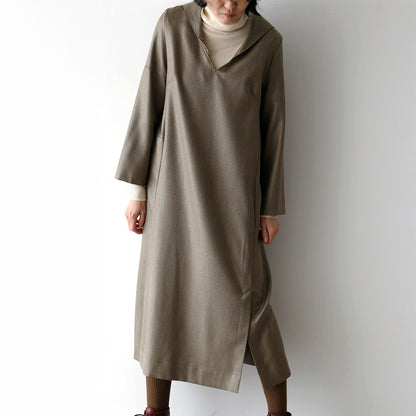 ハウンドトゥース・セピア（モデル身長166cm）