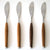 （写真左から）テーブルナイフA／B／C、ステーキナイフ