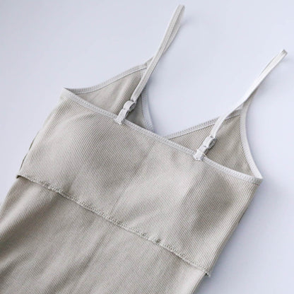 me.／スーピマコットンリブ パッド付きキャミソール（me-18152）