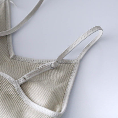 me.／スーピマコットンリブ パッド付きキャミソール（me-18152）