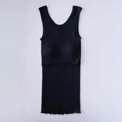 me.／スーピマコットンリブ パッド付きタンクトップ（me-18153）