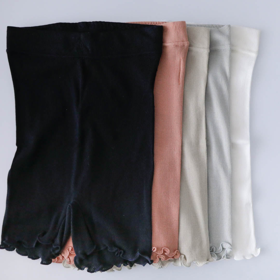 me.／スーピマコットンリブ 2分丈インナーパンツ（me-18156）