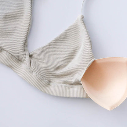 me.／スーピマコットンリブ ブラ（me-18151）