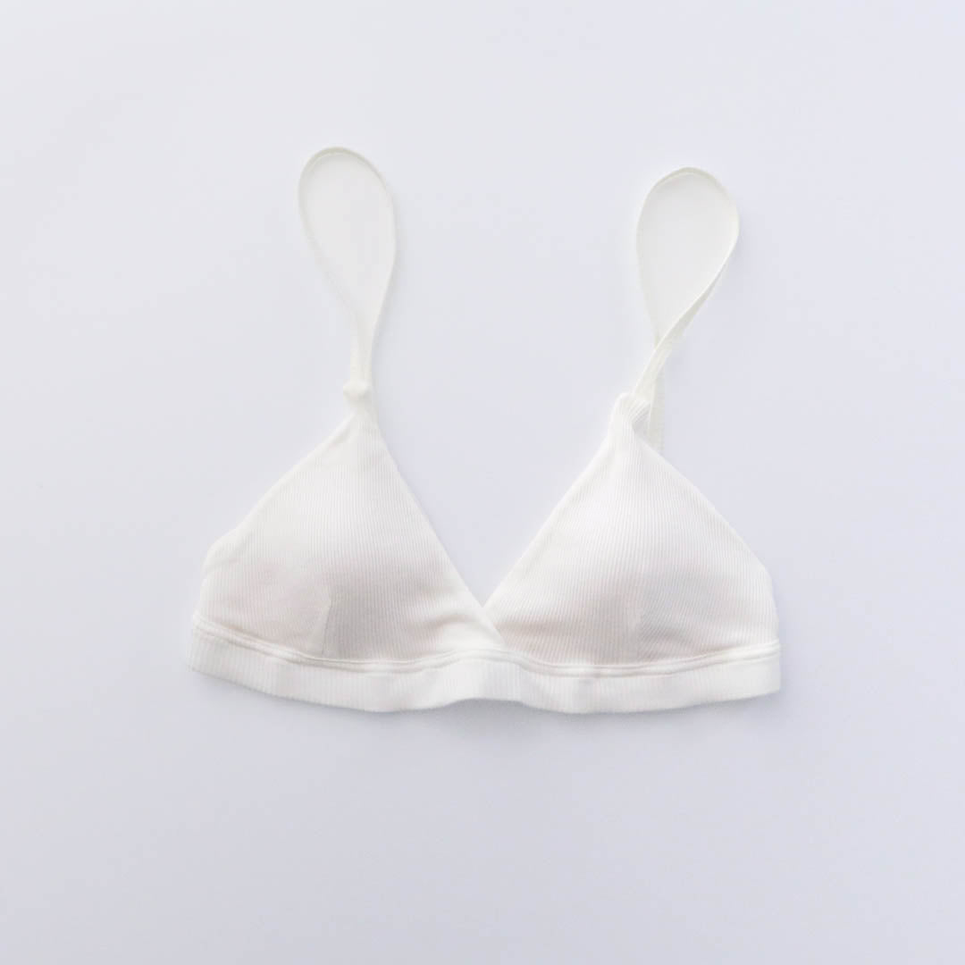 me.／スーピマコットンリブ ブラ（me-18151）