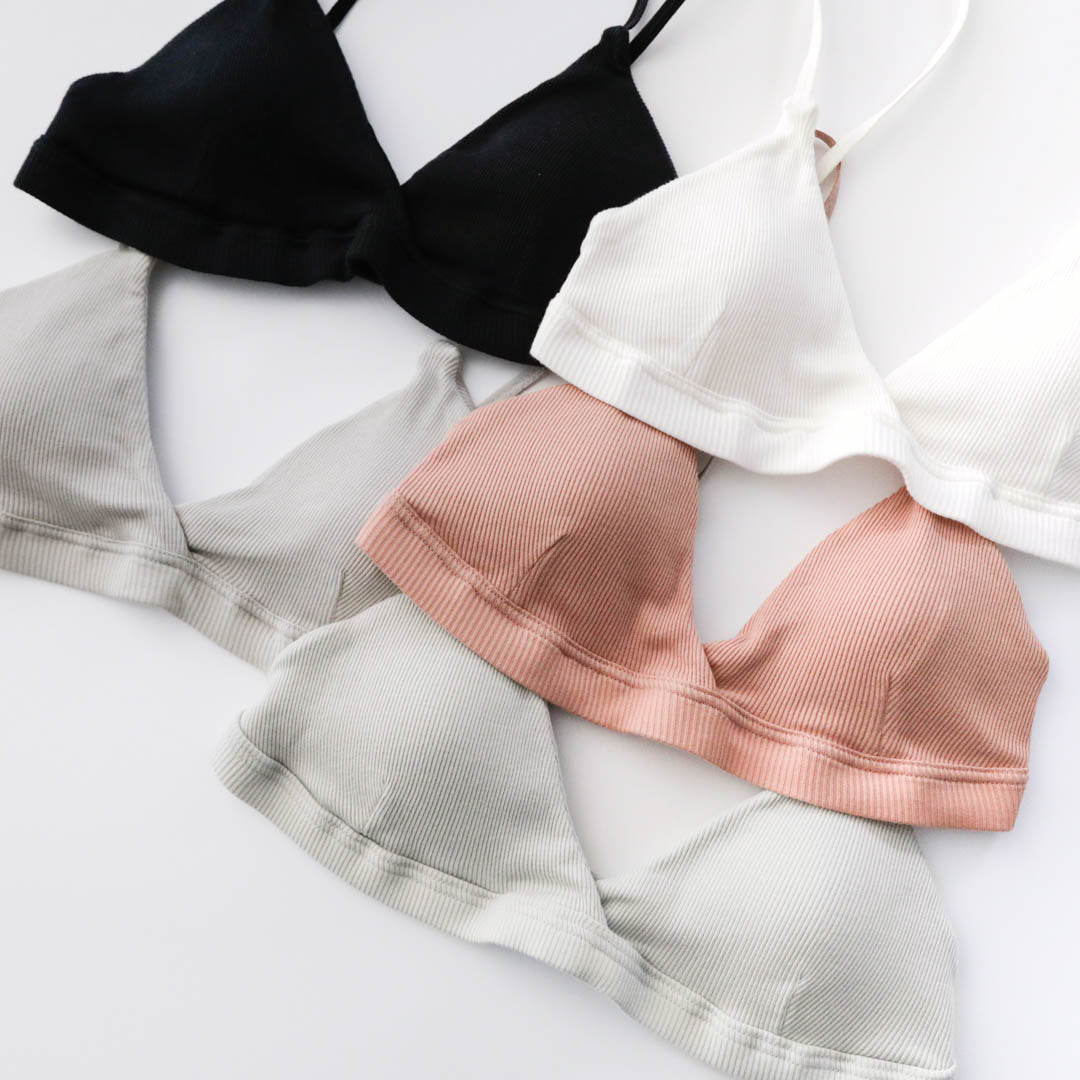 me.／スーピマコットンリブ ブラ（me-18151）