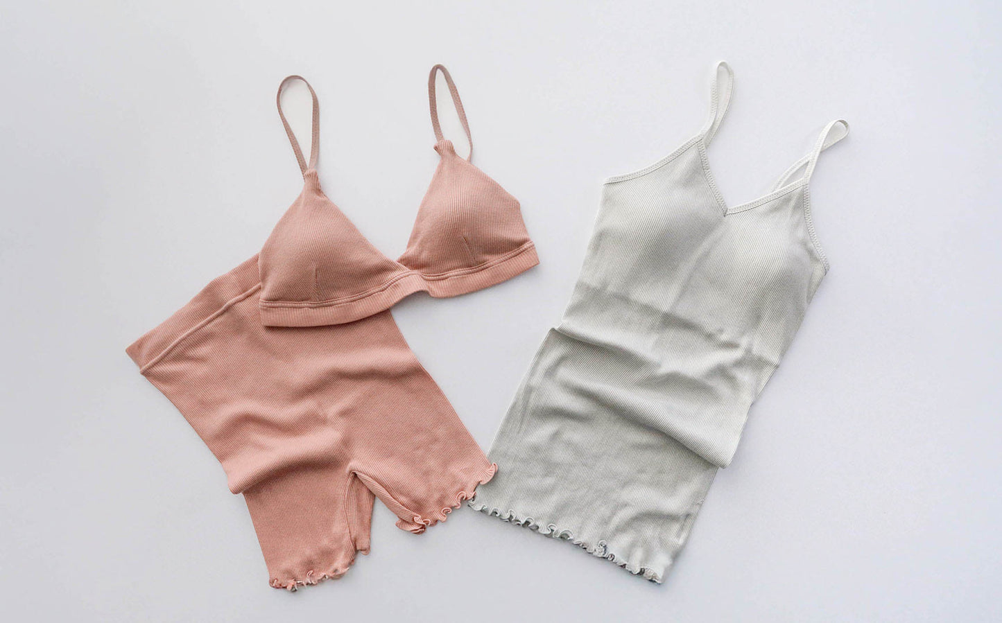 me.／スーピマコットンリブ ブラ（me-18151）