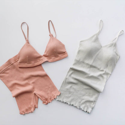 me.／スーピマコットンリブ ブラ（me-18151）