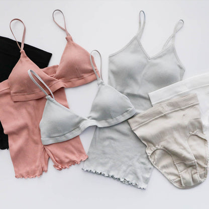 me.／スーピマコットンリブ ブラ（me-18151）