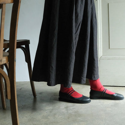 【受注商品】［AUTTAA］Flat oval pumps
