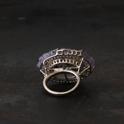 ［装身具LCF］フラワーアメシストの指輪