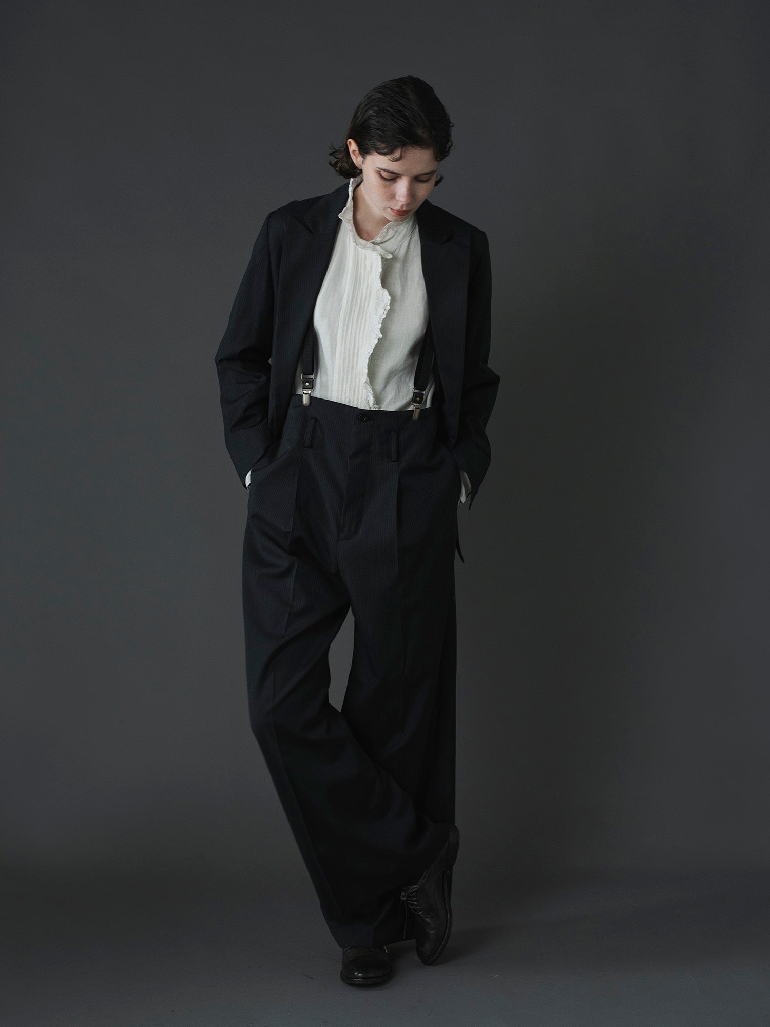 ストライプ（身長172cm）※サンプル品着用