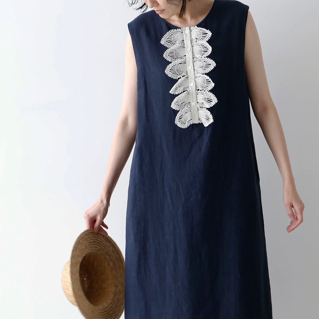 Lisette✨リネンワンピース 刺繍入り 春に着たくなるワンピースをさがして — LISETTE