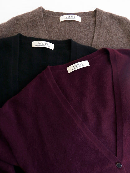 上からマロン、ノアール、ボルドー