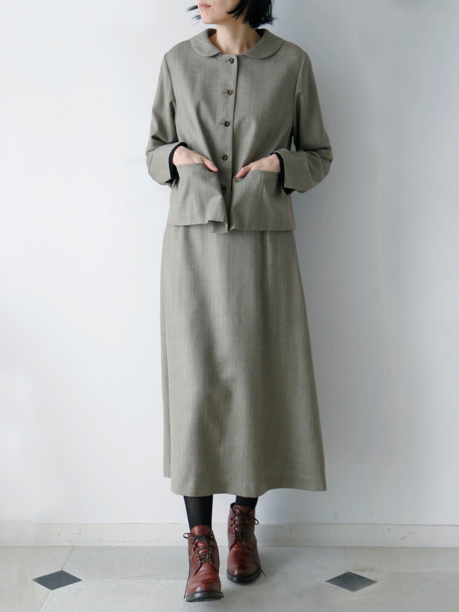 リゼッタ ジュプ スルソレイユ サイズ36 LISETTE リネン スカート LISETTE-着丈の違うリネンのスカートをはきくらべ – Envelope