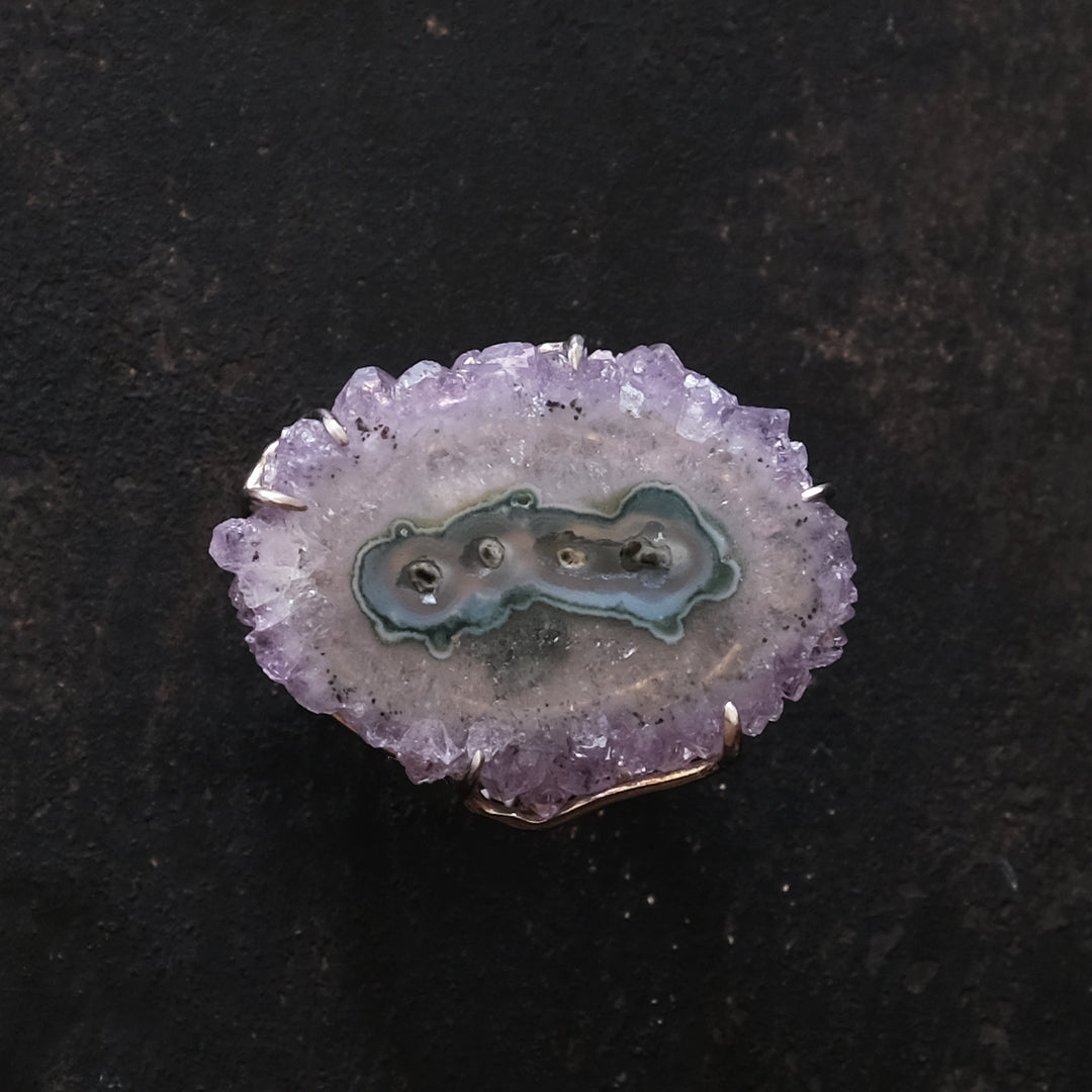 ［装身具LCF］フラワーアメシストの指輪