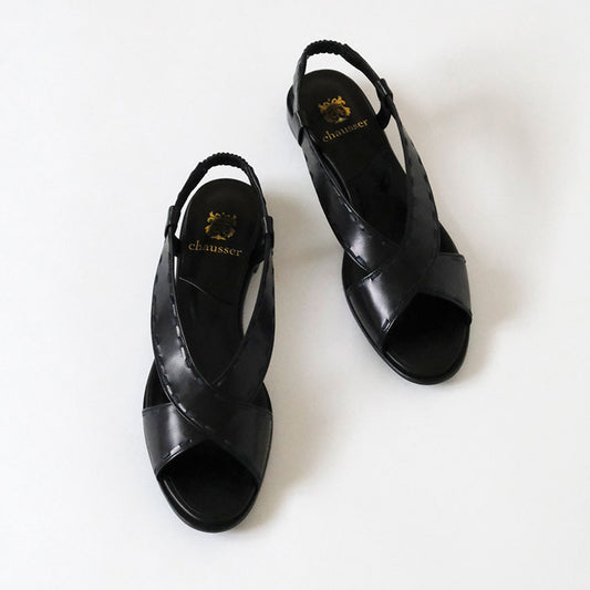 LISETTE／chausser オープントゥクロスサンダル（C-2337）