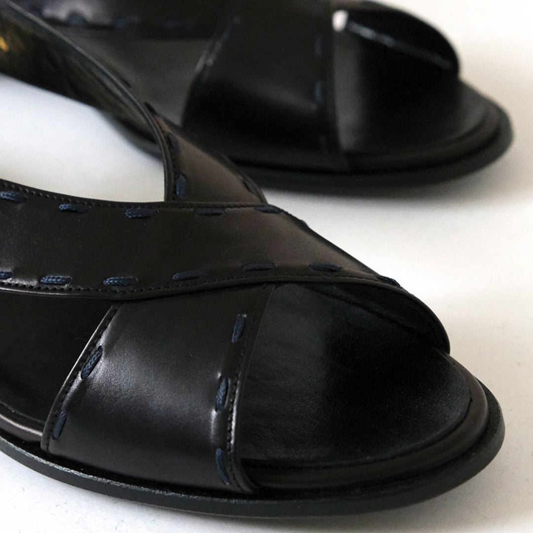 LISETTE／chausser オープントゥクロスサンダル（C-2337）