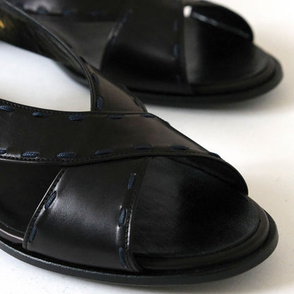 LISETTE／chausser オープントゥクロスサンダル（C-2337）