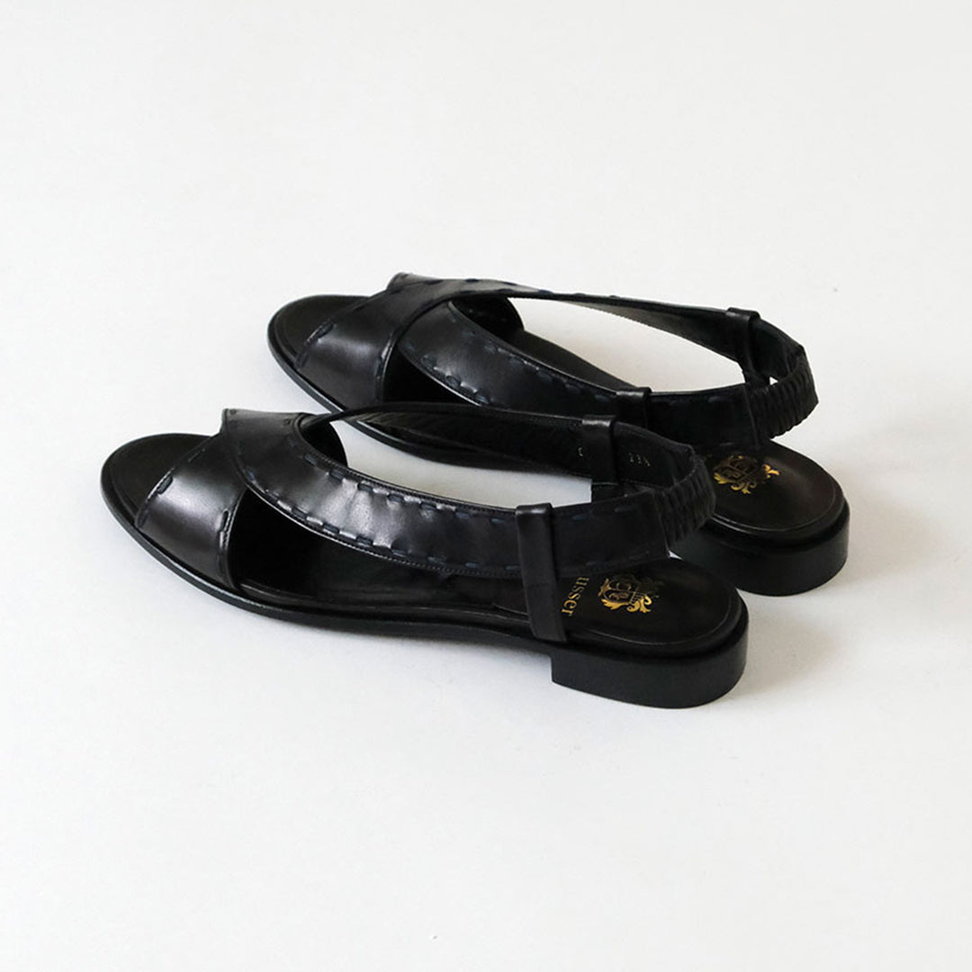 LISETTE／chausser オープントゥクロスサンダル（C-2337）
