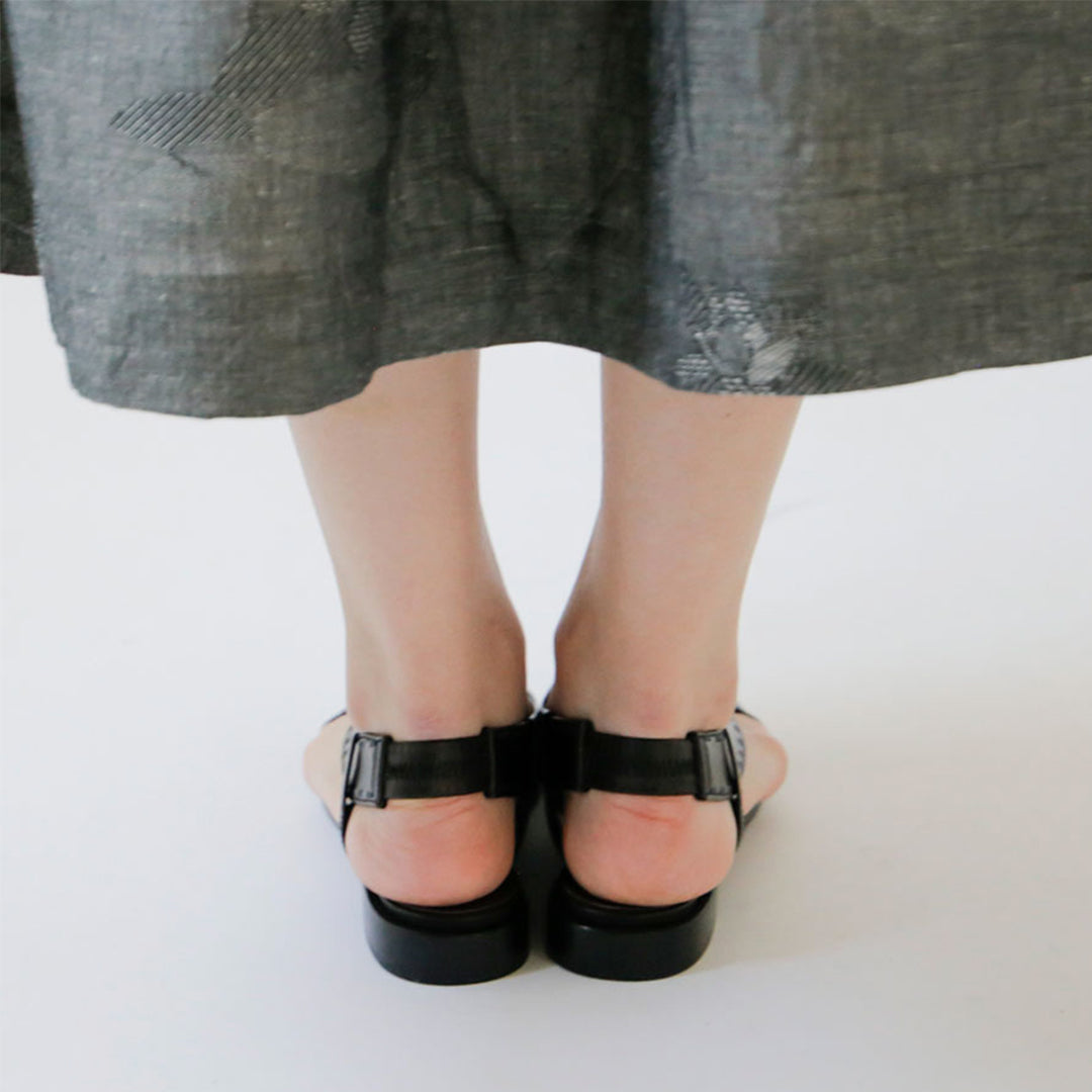 LISETTE／chausser オープントゥクロスサンダル（C-2337）