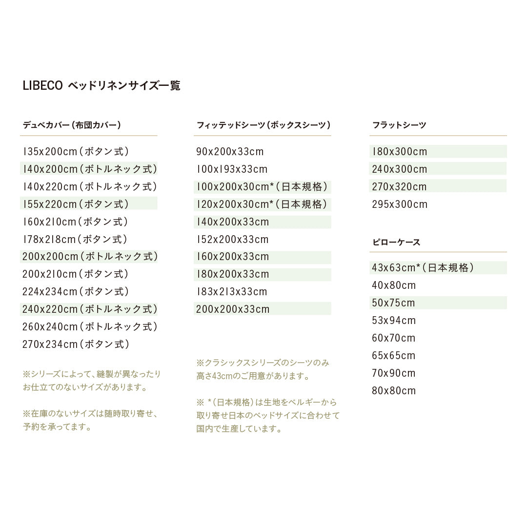 LIBECO デュベカバー　ノッティングヒル