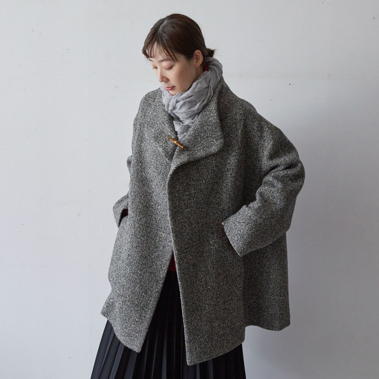 Botto Giuseppe カシミヤシルクストール 140×140