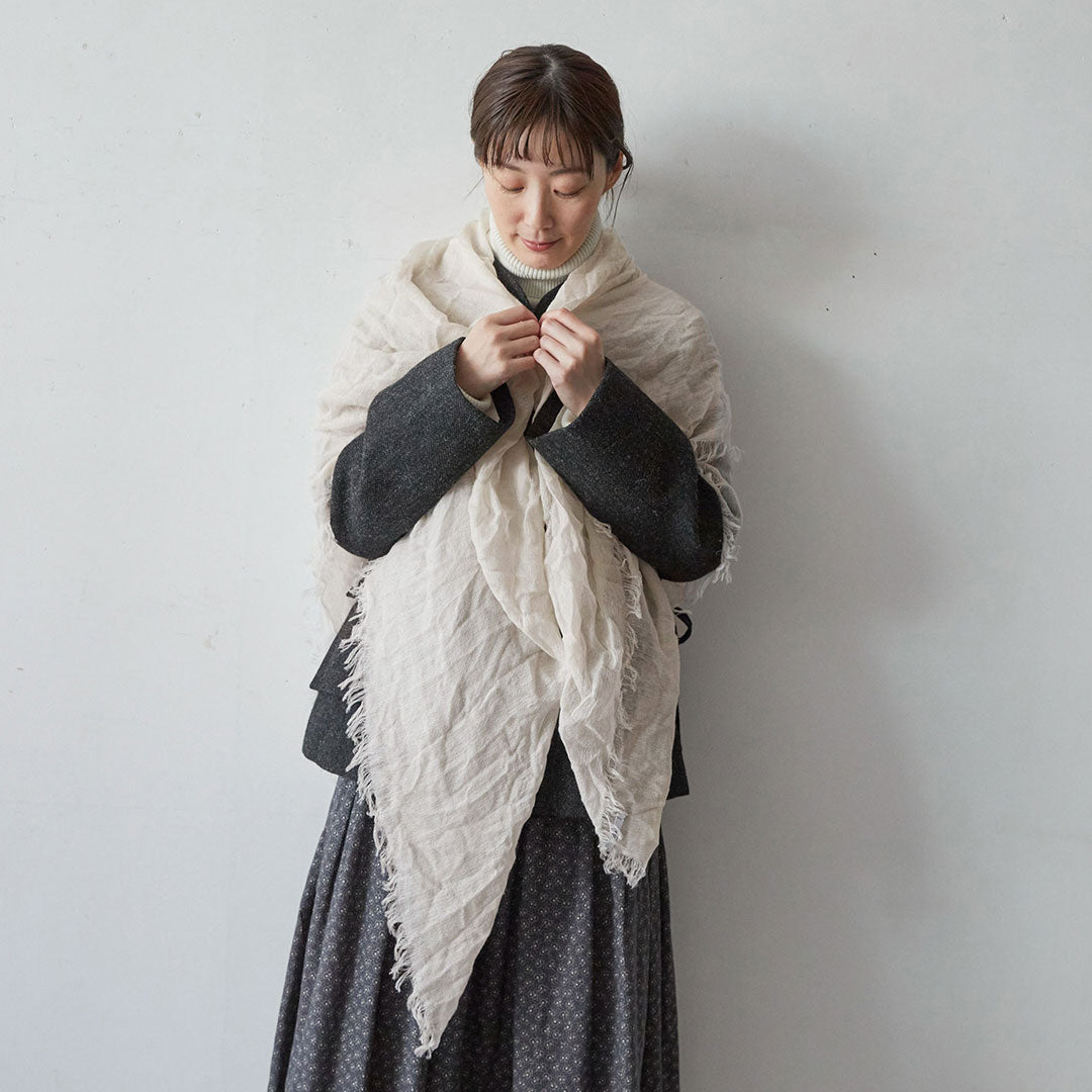 Botto Giuseppe カシミヤシルクストール 140×140