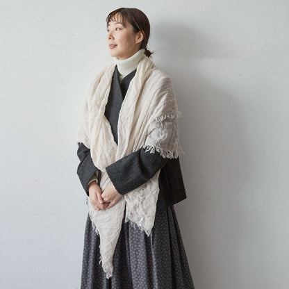 Botto Giuseppe カシミヤシルクストール 140×140