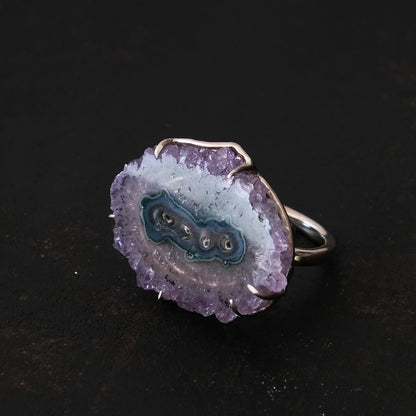 ［装身具LCF］フラワーアメシストの指輪