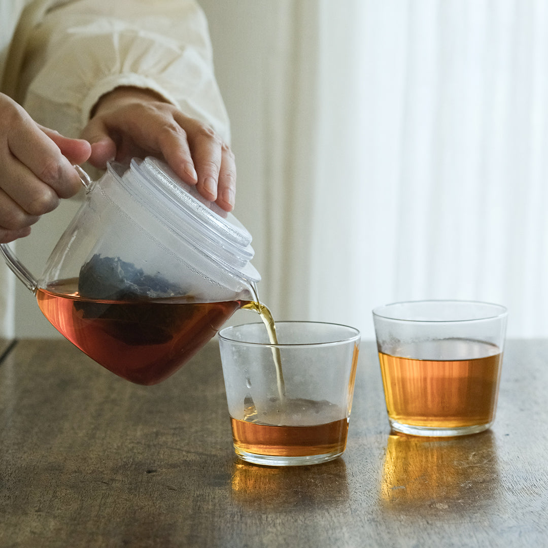 茶葉の風味そのままに。セレックのフィルターを使った耐熱ガラスポット