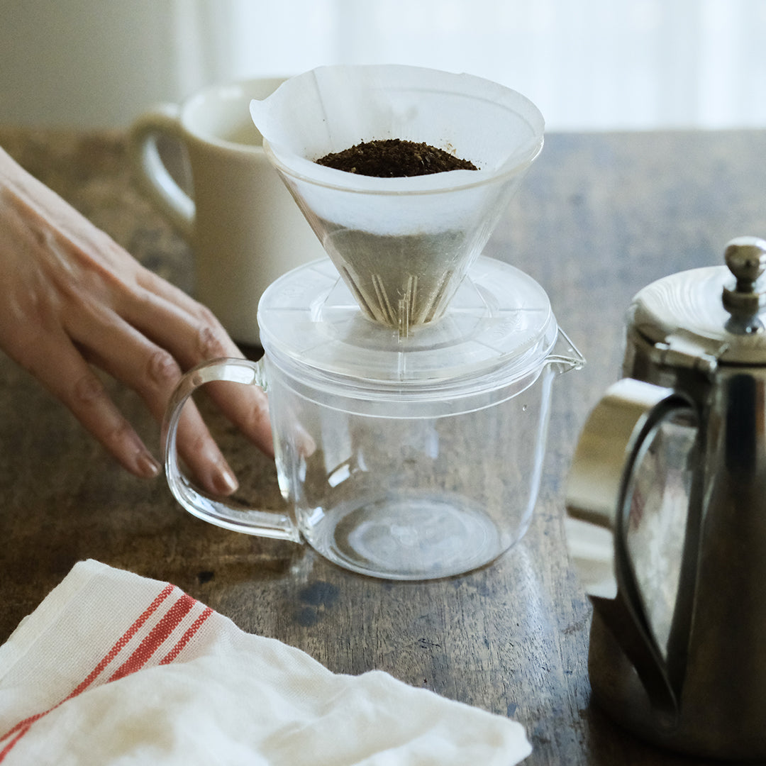 茶葉の風味そのままに。セレックのフィルターを使った耐熱ガラスポット