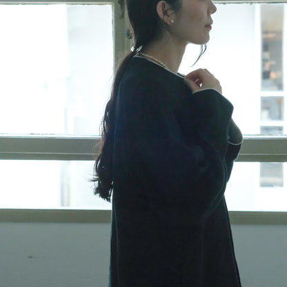 ［SALUÉ］ノーカラージャケット／ヘリンボーンリネンformal