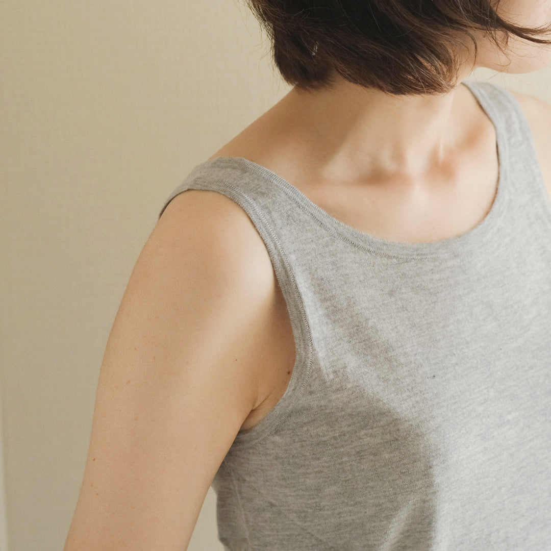 とろけるような肌触り。年中使えるカシミヤタンクトップ – Envelope