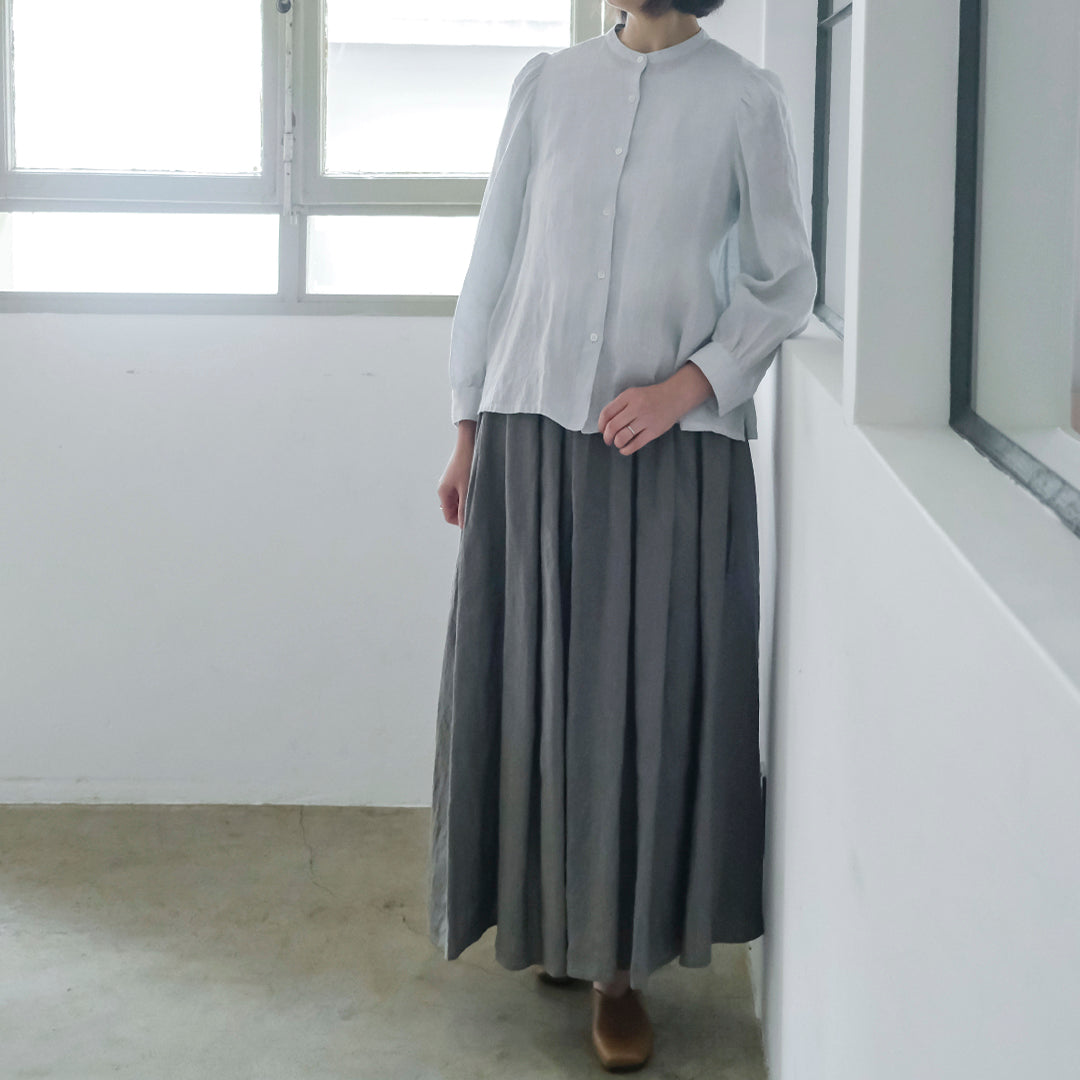 一年中着たい、リネンのパフスリーブシャツ – Envelope - エンベロープ