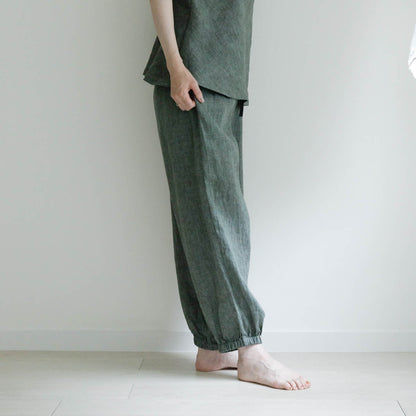 SALUÉ／white label リネンロングペティパンツ