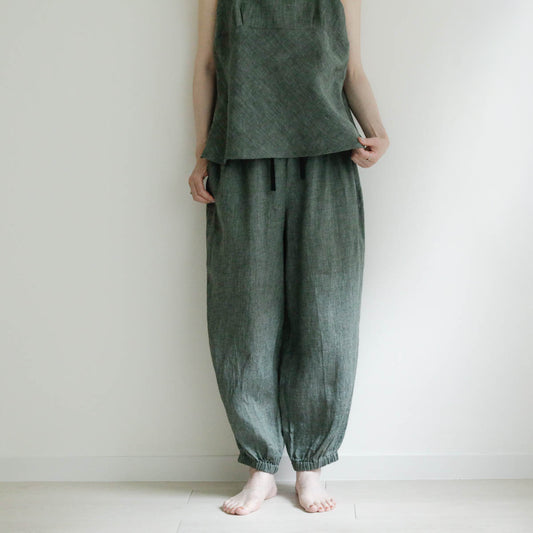 SALUÉ／white label リネンロングペティパンツ