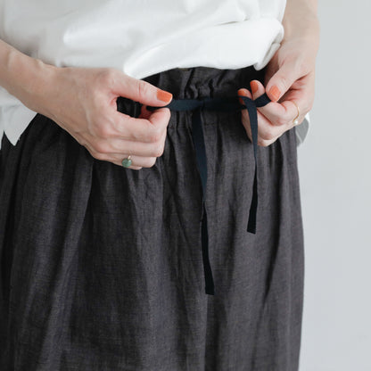 SALUÉ／white label リネンロングペティパンツ