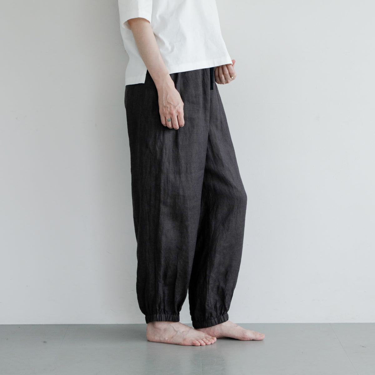 SALUÉ／white label リネンロングペティパンツ