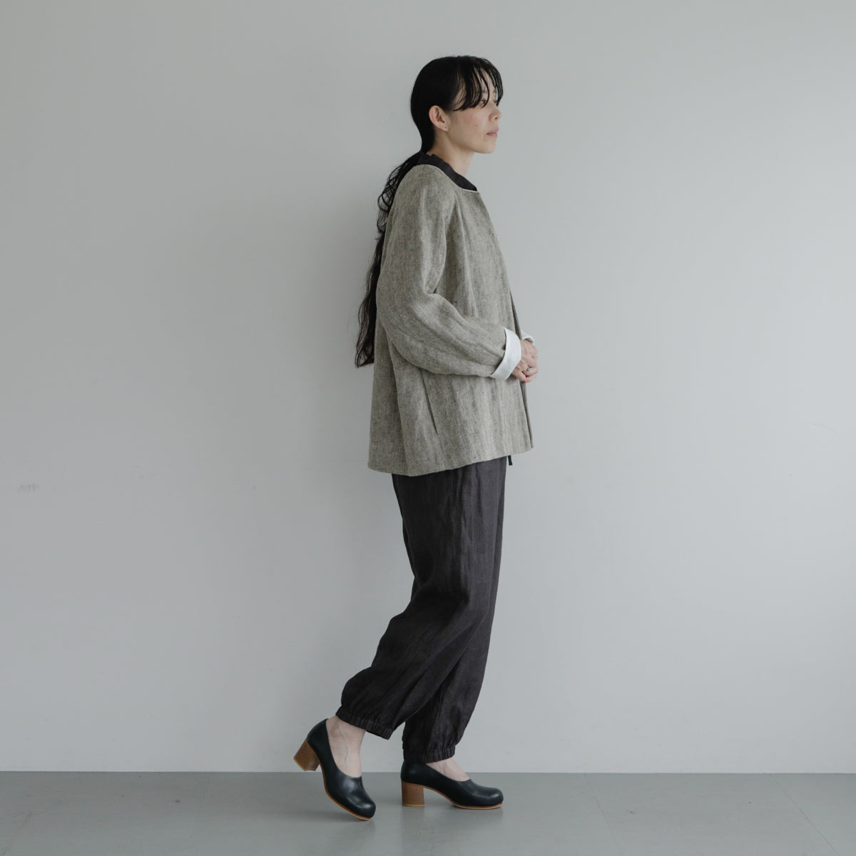 SALUÉ／white label リネンロングペティパンツ